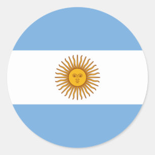 Argentine Flag, Flag of Argentina Classic Round Sticker