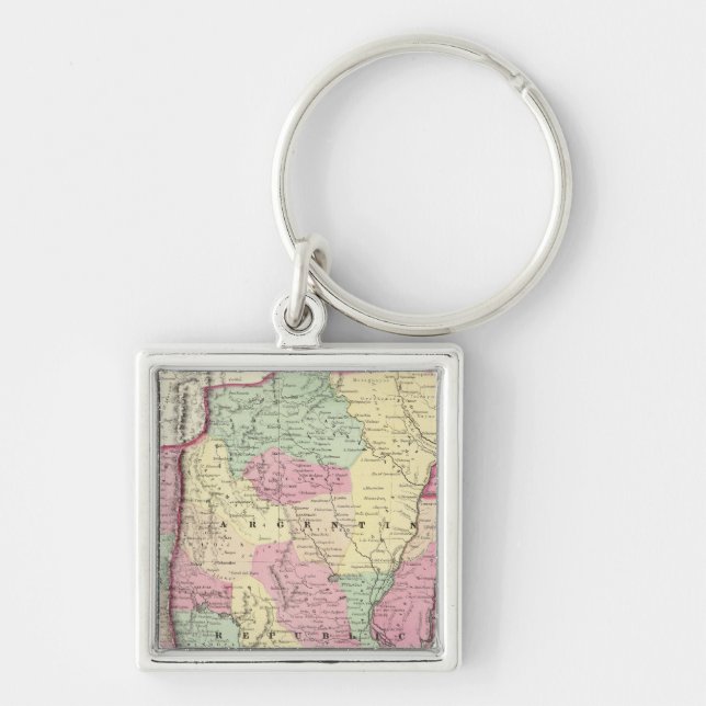 Argentine Republic, Chilli, Uruguay & Paraguay Key Ring (Front)