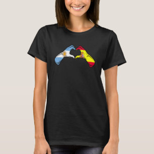Argentine Spain Flag - Argentinian Spanish Heart_1 T-Shirt