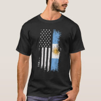 Argentinian American Flag Argentina USA