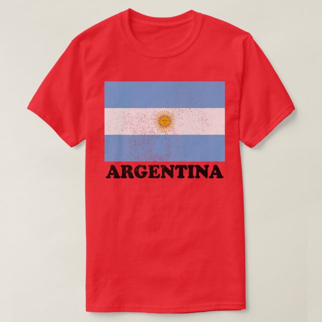 Argentinian Argentina Flag Pride Argentinian Flag  T-Shirt (Design Front)
