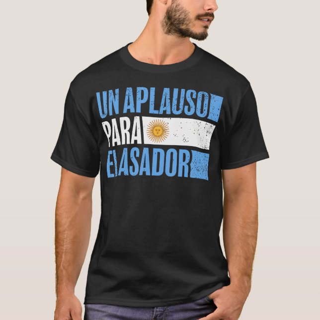 Argentinian Asador Argentinian Flag Parrilla Grill T-Shirt (Front)