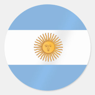 Argentinian flag of Argentina Albicelestes Gifts Classic Round Sticker