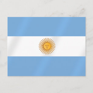 Argentinian flag of Argentina Albicelestes Gifts Postcard