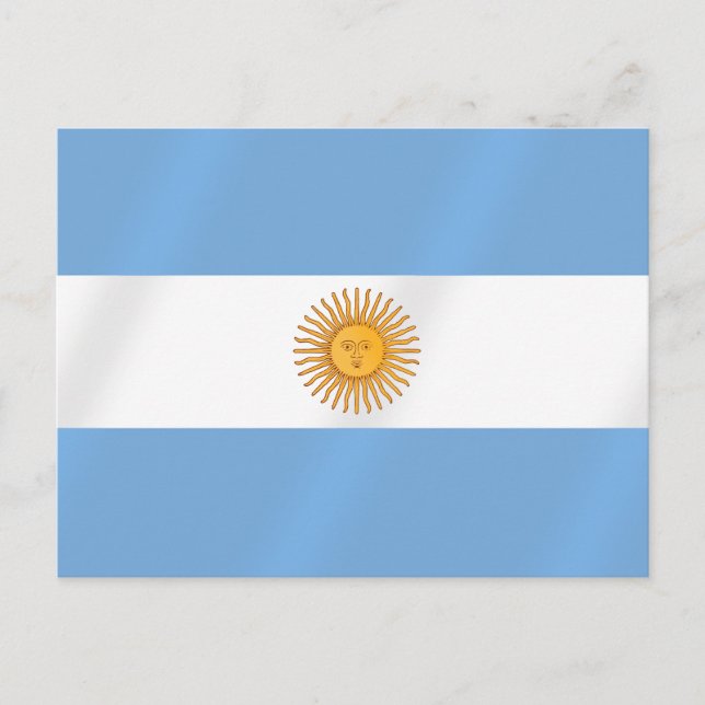 Argentinian flag of Argentina Albicelestes Gifts Postcard (Front)