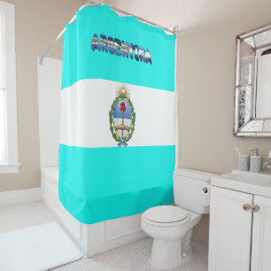 Argentinian flag shower curtain