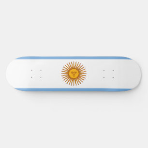 Argentinian Flag Skateboard