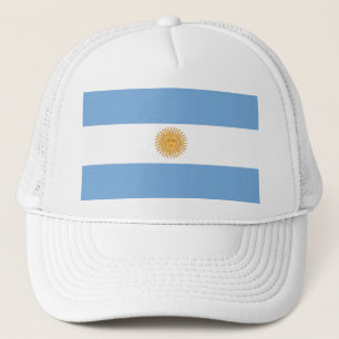 Argentinian flag trucker hat