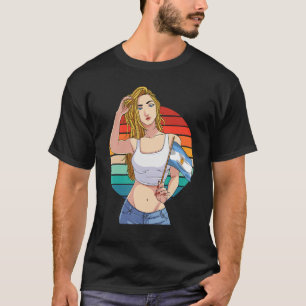 Argentinian Girl Argentina Flag Latino Pride Vinta T-Shirt