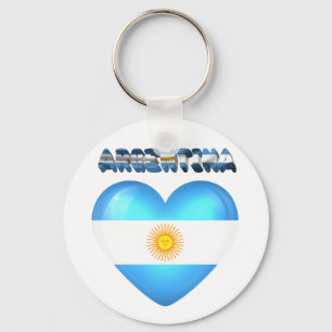 Argentinian heart key ring