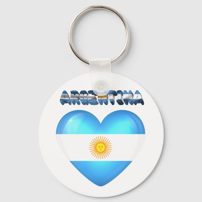 Argentinian heart key ring (Front)