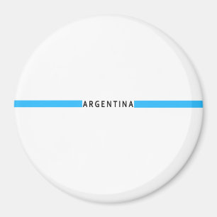 Argentinian minimalistic flag magnet