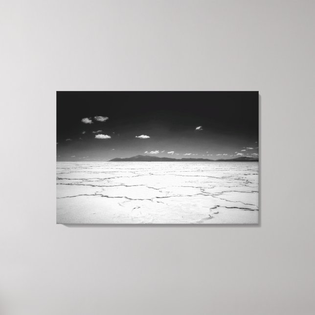Argentinian Salt Flats Desert And Mountains Canvas Print (Front)
