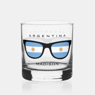 Argentinian Shades custom name Whiskey Glass