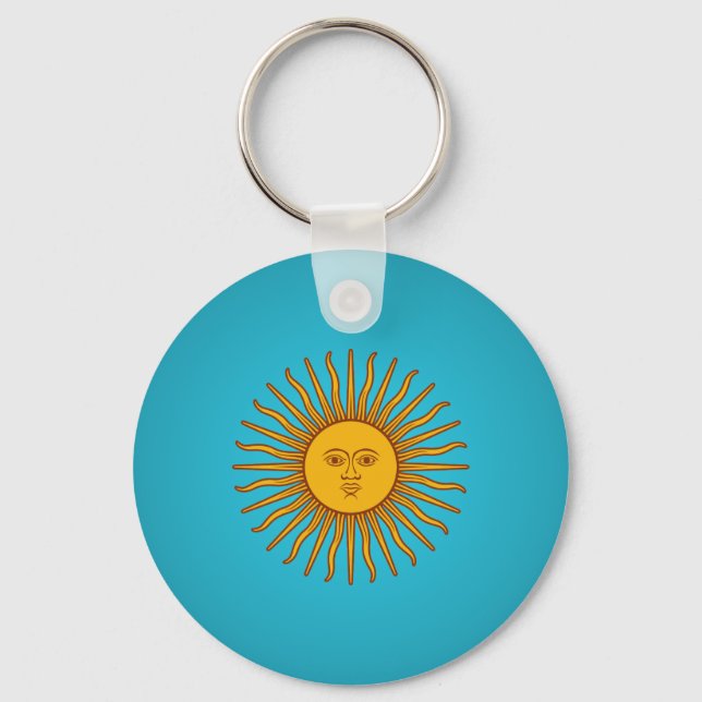 Argentinian Sol de Mayo Key Ring (Front)