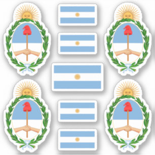 Argentinian state symbols / coat of arms and flag