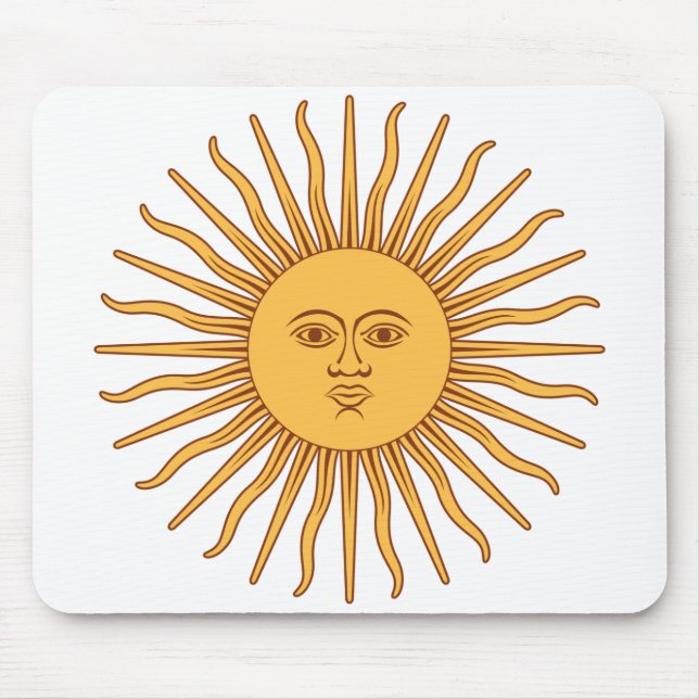Argentinian Sun Mouse Mat (Front)