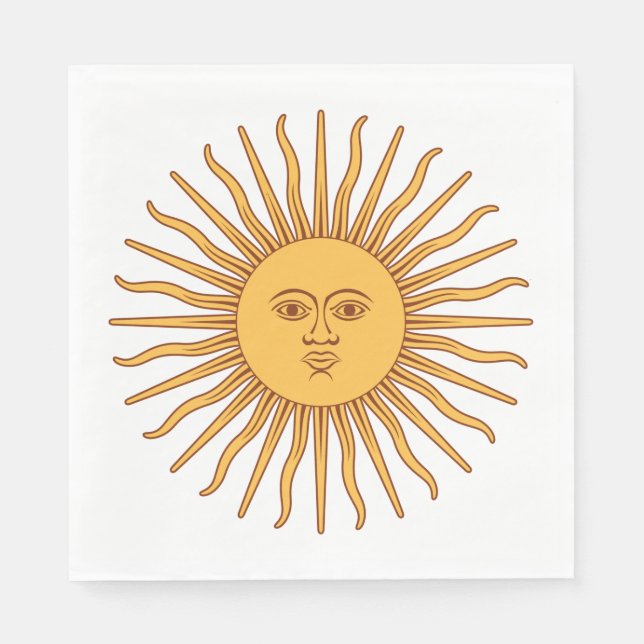 Argentinian Sun Napkin (Front)