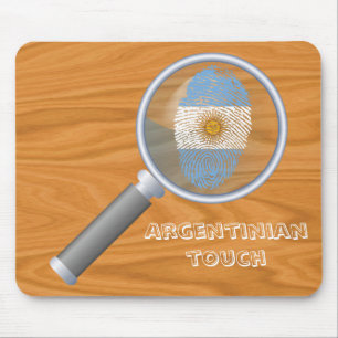 Argentinian touch fingerprint flag mouse mat