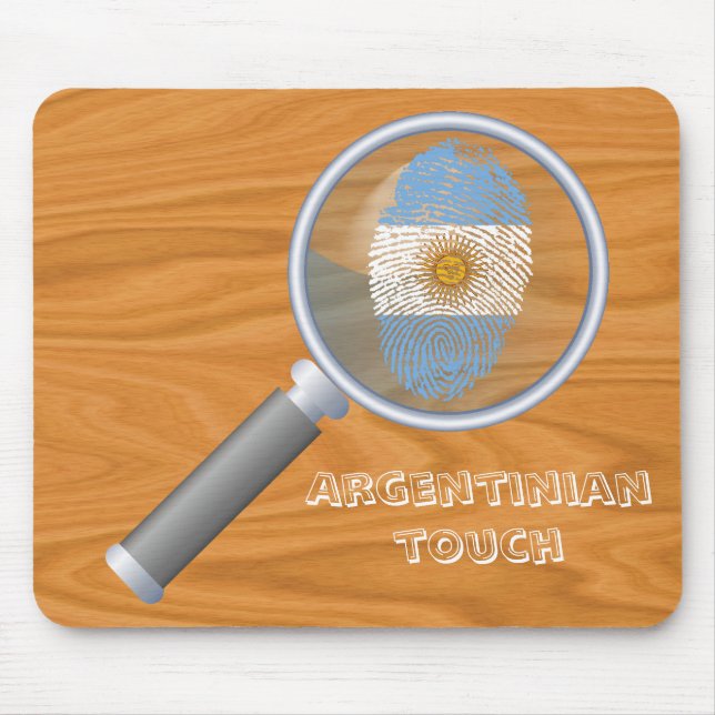 Argentinian touch fingerprint flag mouse mat (Front)
