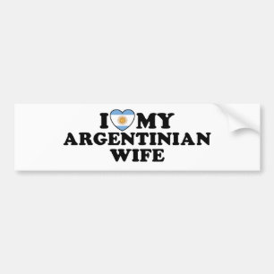Argentinian  Wife Bumper Sticker