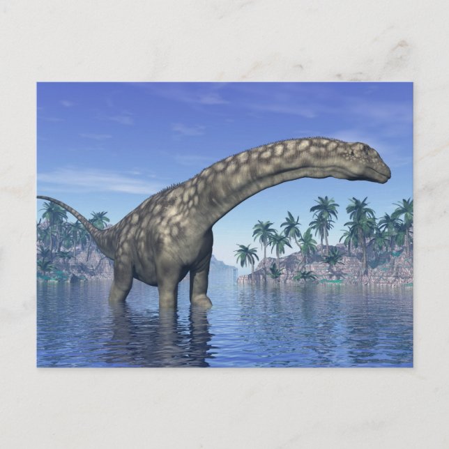 Argentinosaurus dinosaur - 3D render Postcard (Front)
