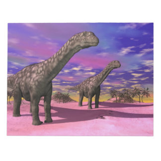 Argentinosaurus dinosaurs - 3D render Notepad
