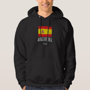 Argentona Spain Es Flag City Bandera Ropa Hoodie