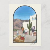 Argetina Watercolor Postcard