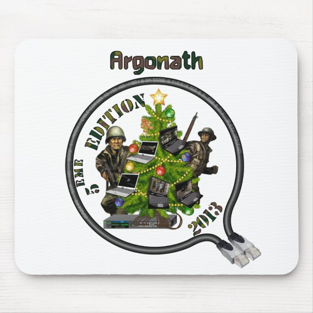 Argonath Christmas Lan Mouse Carpet Mouse Mat (Front)