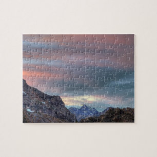 Argonaut Peak, sunset Jigsaw Puzzle