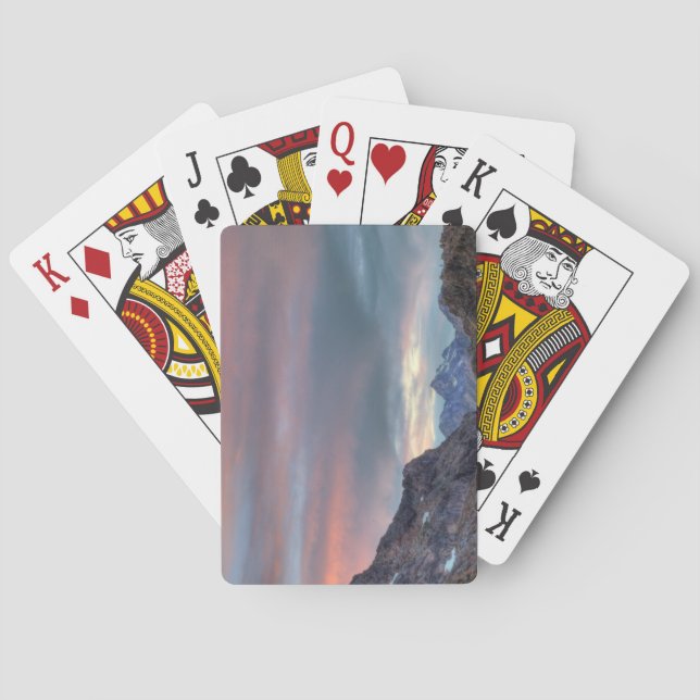 Argonaut Peak, sunset Playing Cards (Back)