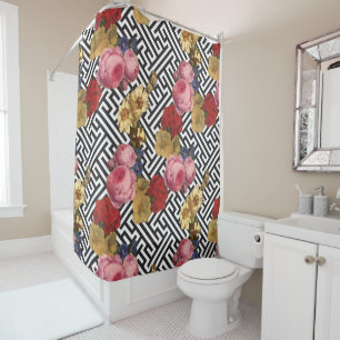 Argos Floral Shower Curtain