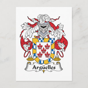 Arguelles Family Crest Postcard