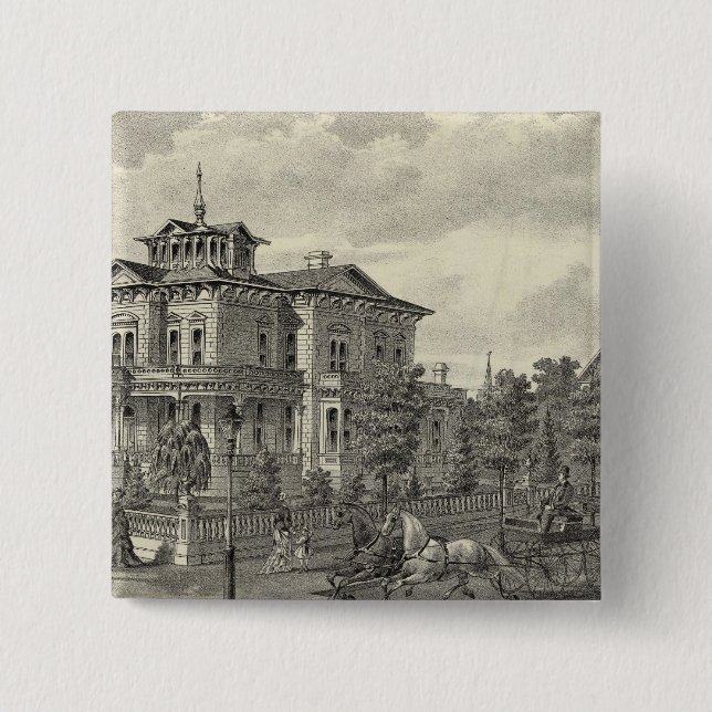 Arguello residence 15 cm square badge (Front)