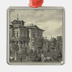 Arguello residence metal tree decoration