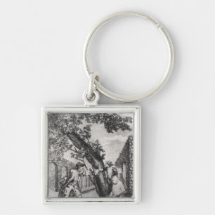 Argument between Jean-Jacques Rousseau Key Ring