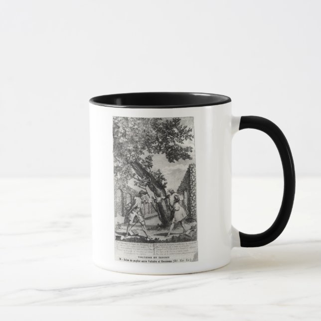 Argument between Jean-Jacques Rousseau Mug (Right)