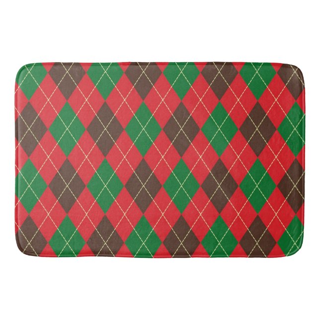 Argyle Bath Mat (Front)