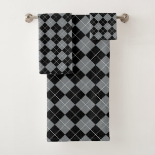 ARGYLE BATH TOWEL SET