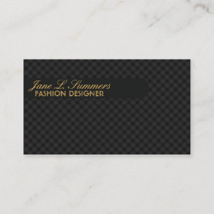Argyle Design (black) Business Card