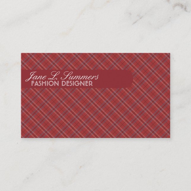 Argyle Design Business Card (Front)