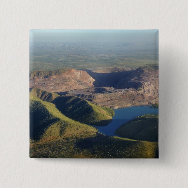 Argyle Diamond Mine 15 Cm Square Badge (Front)