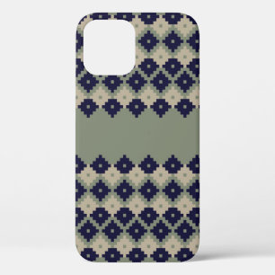 Argyle fair isle seamless pattern designabstract, iPhone 12 case