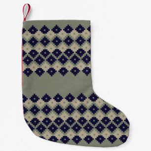 Argyle fair isle seamless pattern designabstract,  small christmas stocking