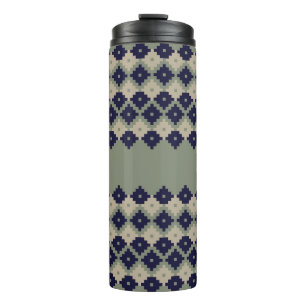 Argyle fair isle seamless pattern designabstract, thermal tumbler