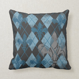 Argyle Fleur de lis Pillows