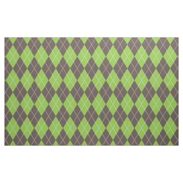 Argyle green fabric. fabric (Yard)