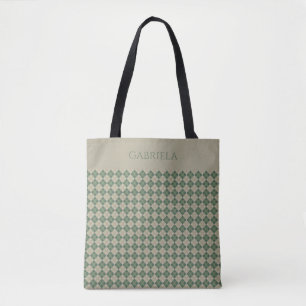  Argyle green pattern name  tote bag