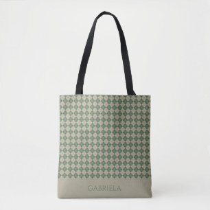  Argyle green pattern name  tote bag